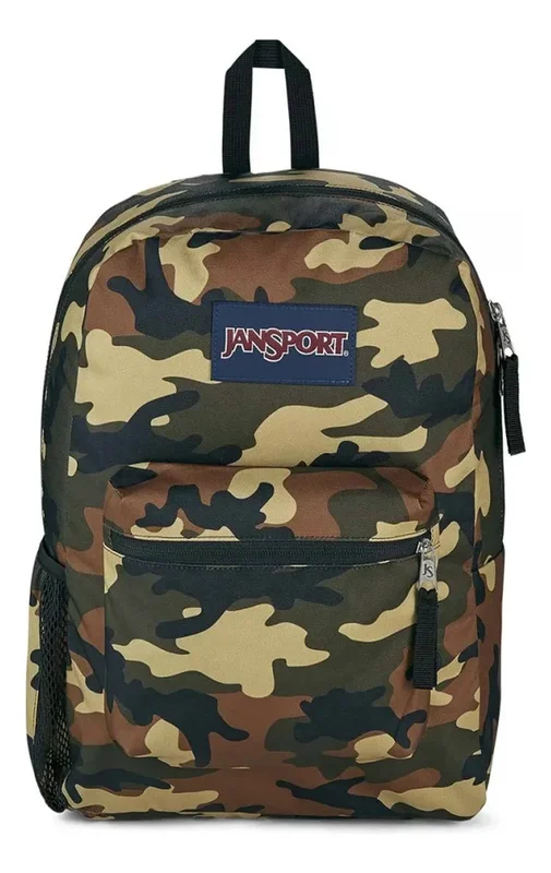 Mochila Urbana Jansport Cross Town Verde musgo Estampado 26 L - Stock disponible - Equipajes y Bolsos