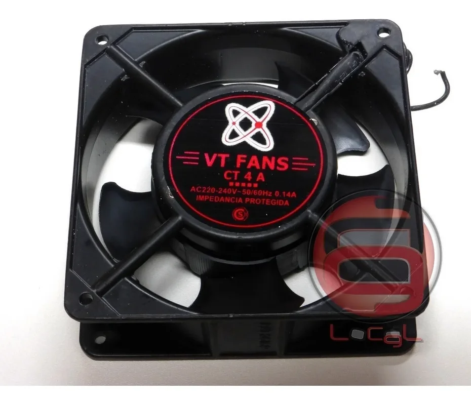 Turbina Cooler Fan Extractor 220v Ruleman 4 Pulgadas 120x38m LED Negro VT-FANS - Stock disponible - Electrónica