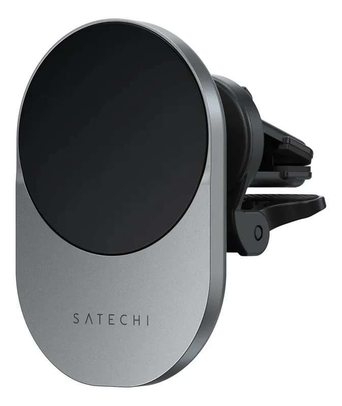 Satechi Cargador Inalámbrico Qi2 Para Automóvil, Soporte De Carga Para Celular Ideal Para Viajes, Para Ventilas De Aire, Cargador Rápido De 15w, Compatible Con Las Series iPhone 12, 13, 14 Y 15 - Stock disponible - Productos para Mascotas