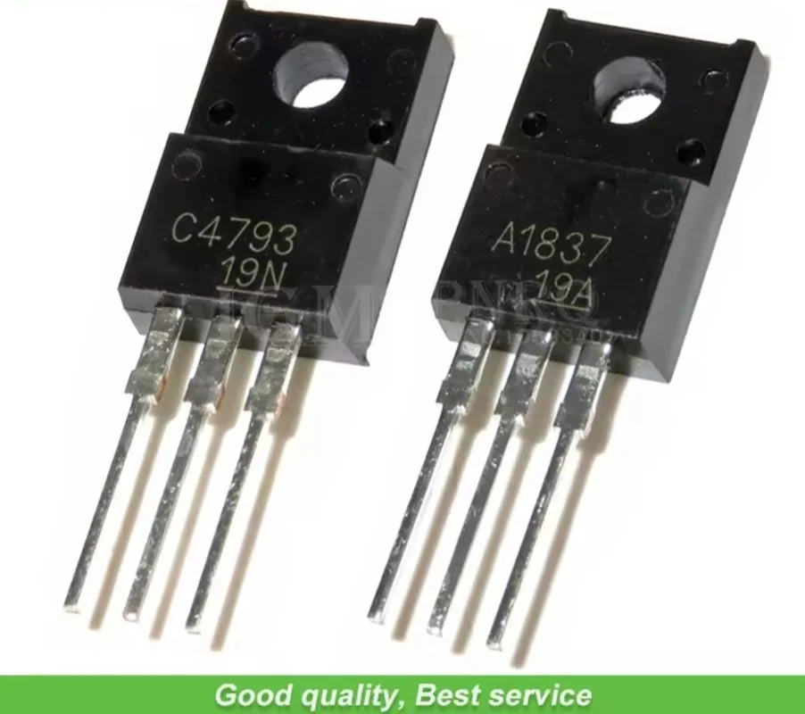 1 par de 2 piezas 2SC4793 2SA1837 C4793 A1837 230V 1A TO220F nuevo Original