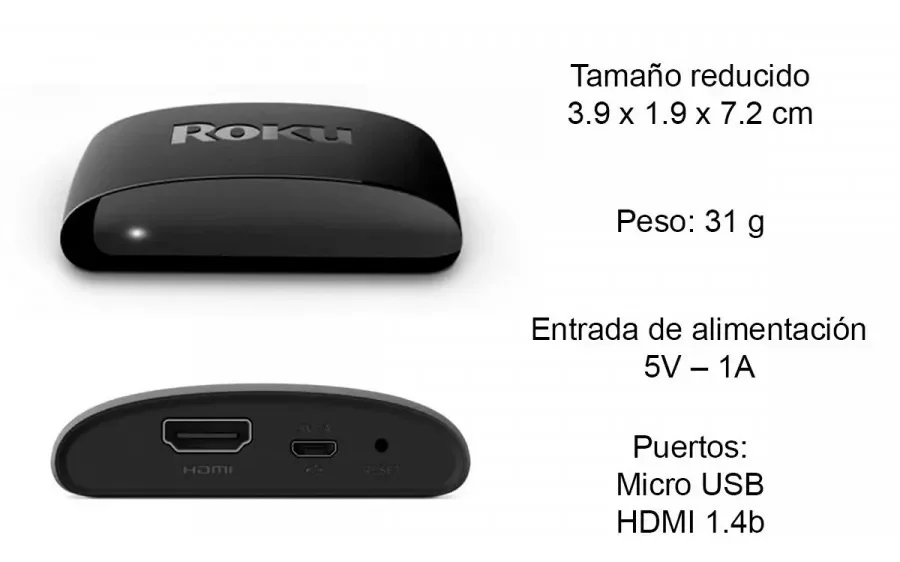Roku Express 3960 Hd | Convertir Tu Tv En Smart | Tv Box | Chromecast | Apple Tv | Aparato Para Transformar El Tv Para Ver Netflix Y Youtube | Amazon Tv Stick. - Stock disponible - Electrónica
