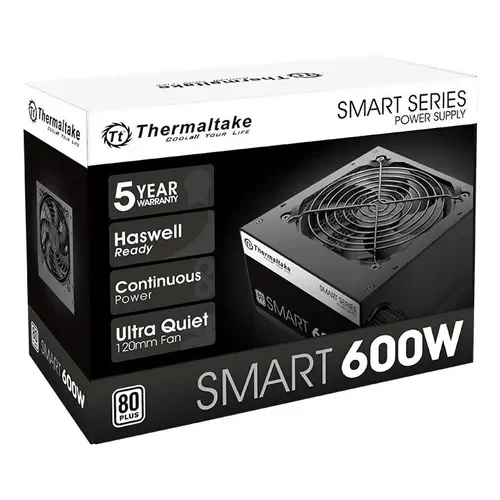 Fuente de alimentación para PC Thermaltake 600W 80 Plus White Smart SPD-0600 - Stock disponible
