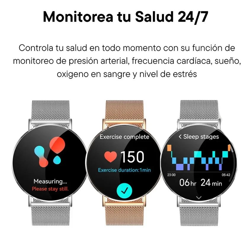 Reloj Inteligente Bleck Viva Slim Elegante Mujer Dorado Gold Rosa Dorado Rosa Dorado Rosa Dorado - Stock disponible - Electrónica