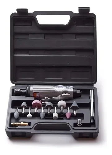 Amoladora Recta Neumatica Bremen® Kit 16 Pz Matriceria Torno - Stock disponible - Herramientas