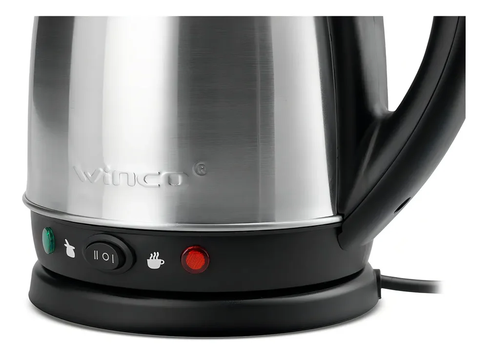 Pava Eléctrica Winco Con Corte Para Mate W1702 Acero Inoxidable 1.8L - Stock disponible - Productos para Mascotas