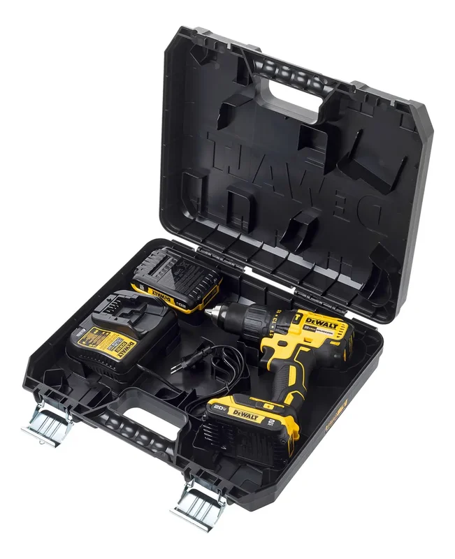 Bateria Taladro Atornillador Dewalt Dcd7781d2 + Cargador + 2 Bat 2a Color Amarillo Frecuencia 50hz - Stock disponible - Herramientas