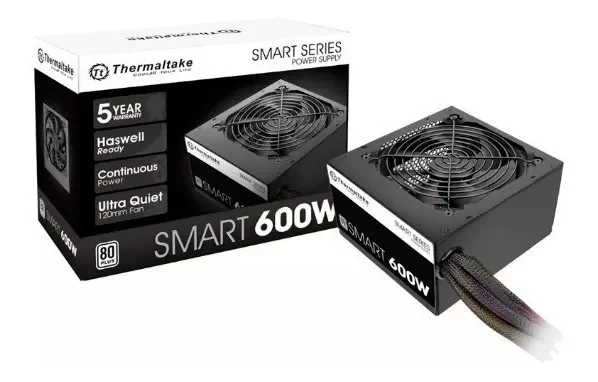 Fuente de alimentación para PC Thermaltake 600W 80 Plus White Smart SPD-0600 - Stock disponible - Productos para Mascotas