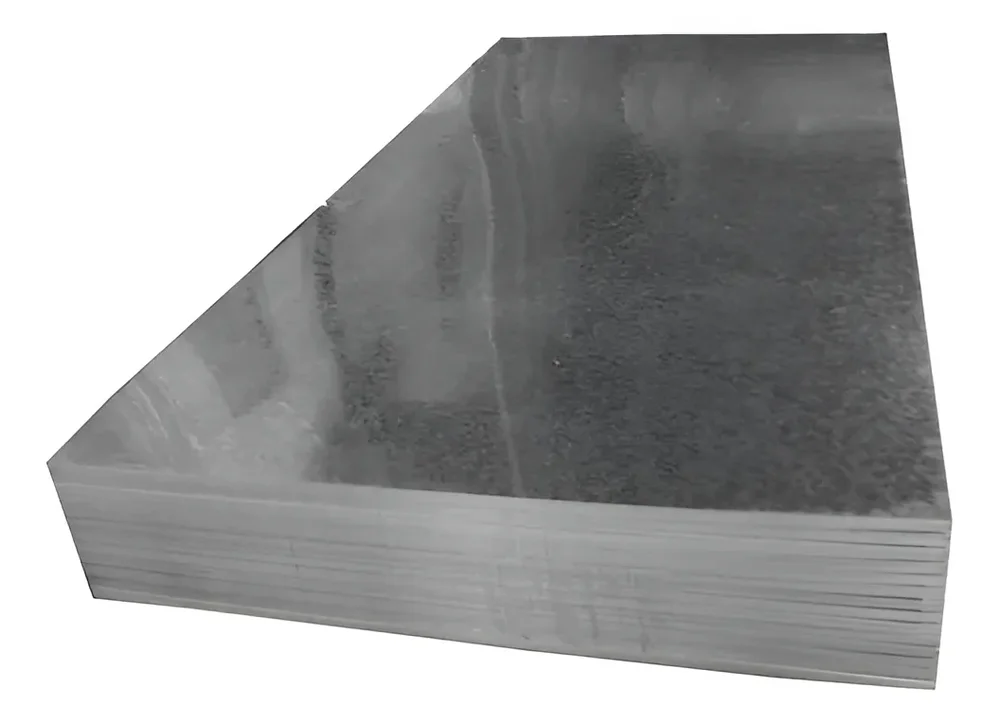 Chapa Galvanizada Lisa Siderar C25 0.5mm 1.22x2.44m Acero Sae 1010 - Stock disponible - Construcción