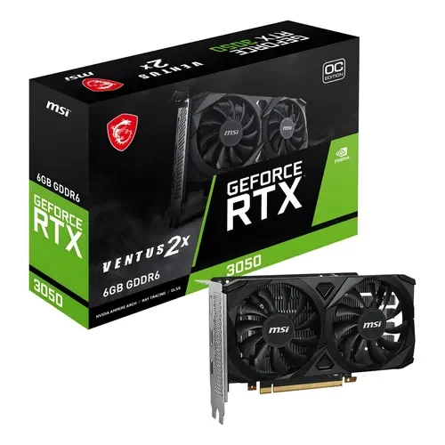 Memoria Tarjeta de Video Nvidia Msi Geforce Rtx 3050 Ventus 2x 6gb Oc Gddr6 - Stock disponible - Electrónica