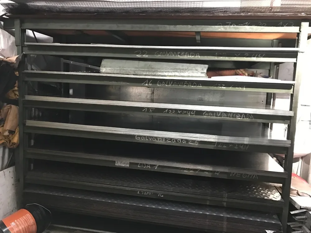 Chapa Galvanizada Lisa Siderar C25 0.5mm 1.22x2.44m Acero Sae 1010 - Stock disponible - Construcción