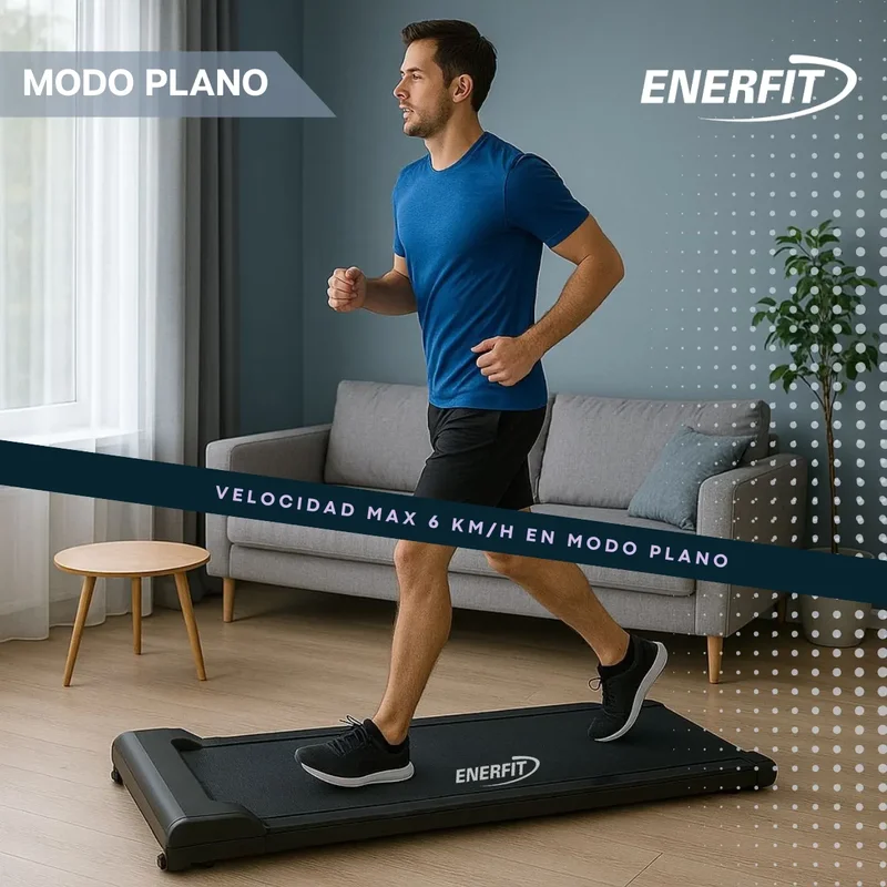 Cinta Caminadora De Caminar Correr Plana Enerfit T2000a Color Negro - Stock disponible - Deportes y Entretenimiento