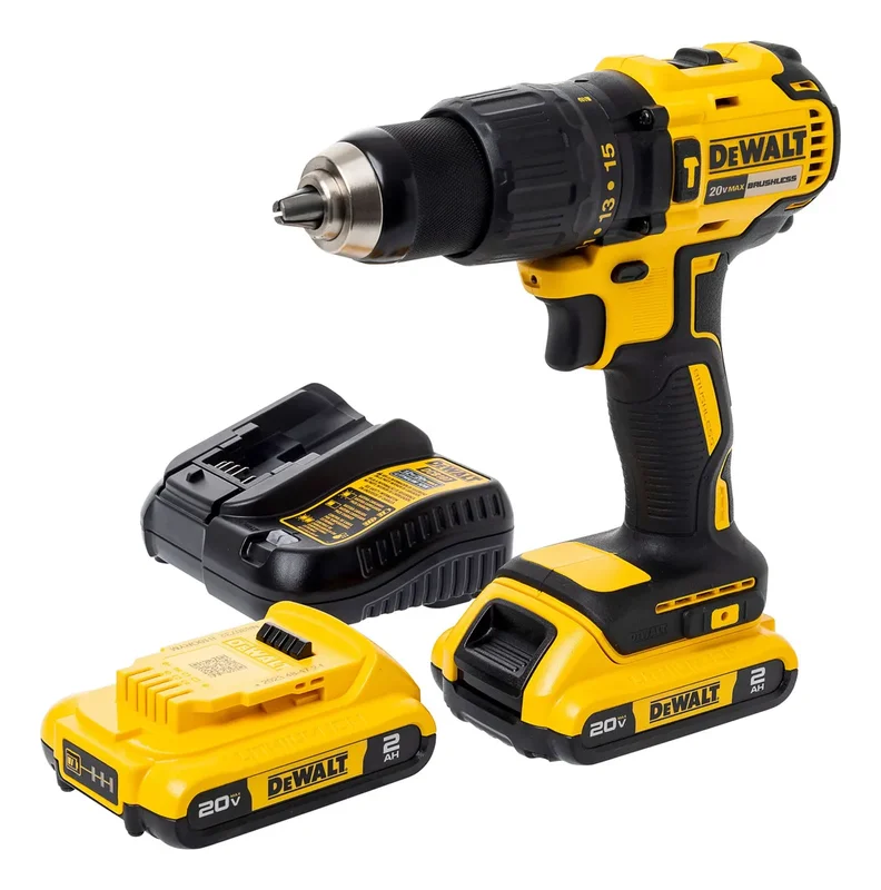 Bateria Taladro Atornillador Dewalt Dcd7781d2 + Cargador + 2 Bat 2a Color Amarillo Frecuencia 50hz - Stock disponible - Herramientas
