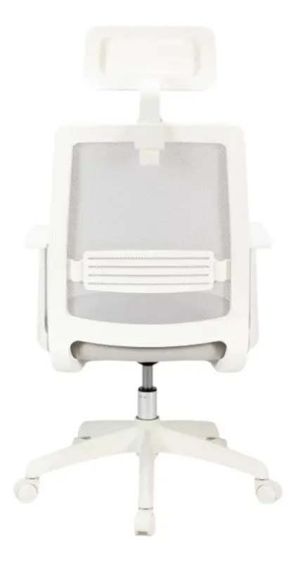 Silla Ergonómica Mint White Edition – Respaldo Mesh, Cabezal y Soporte Lumbar | Hasta 150 kg - Casa y Jardín