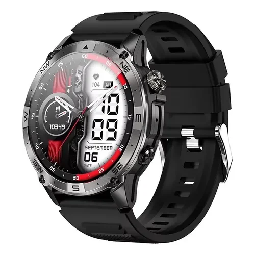 Smartwatch Carrello Cr Geo Plus Gps Amoled 1,43 Reloj Negro Negro Liso Negro Negro - Stock disponible