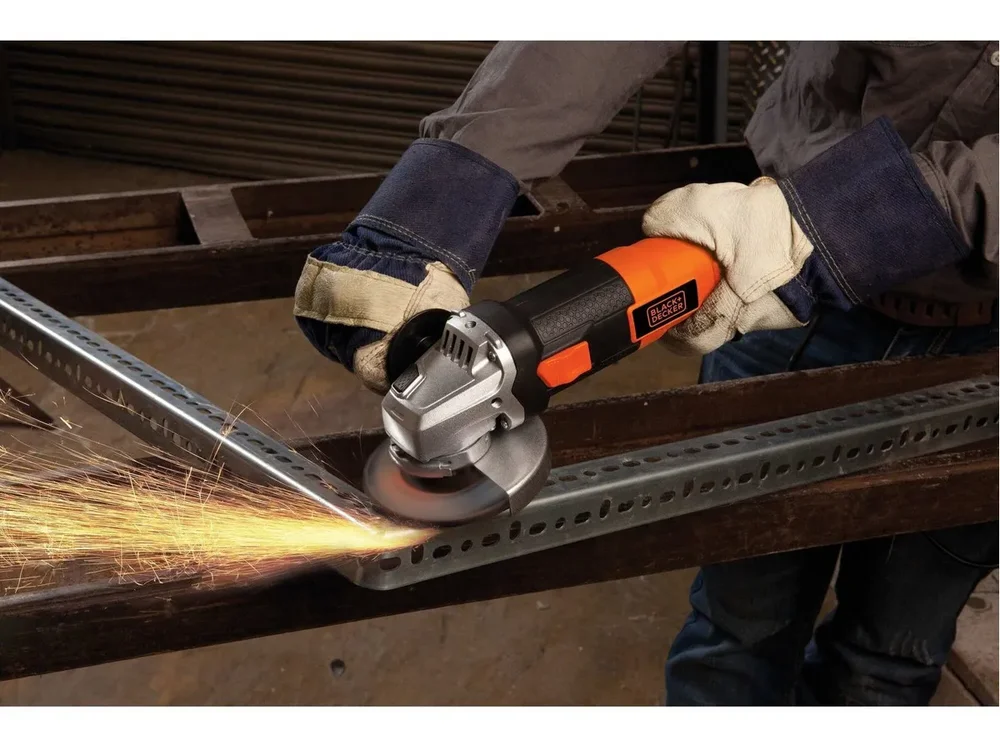 Disco Amoladora Angular 115mm 820w Black Decker G720n Color Naranja - Stock disponible - Herramientas