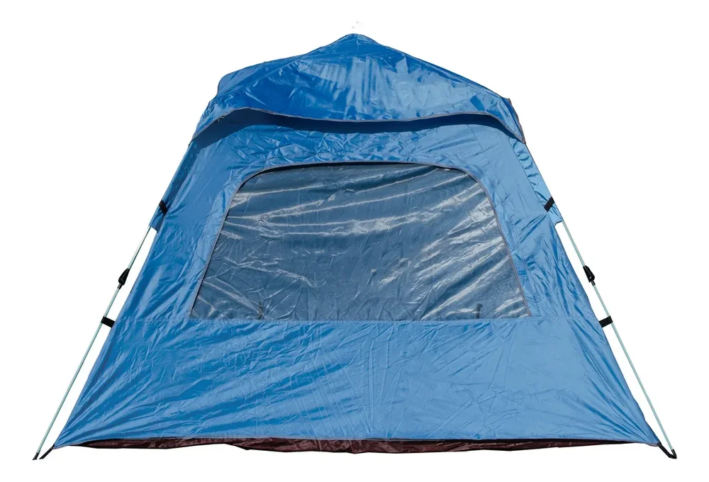 Carpa Autoarmable Para 6 Personas Dakota Automática 240x240x154cm Color Azul - Stock disponible - Deportes y Entretenimiento