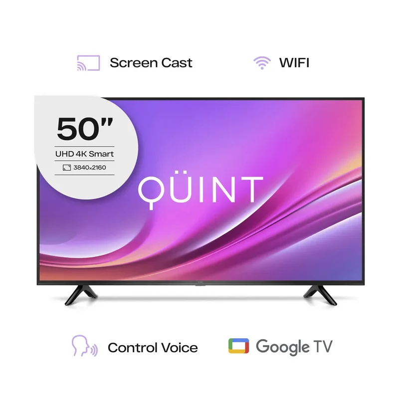 Smart Tv Quint 50 Google Tv 4k Ultra Hd - Stock disponible - Electrónica