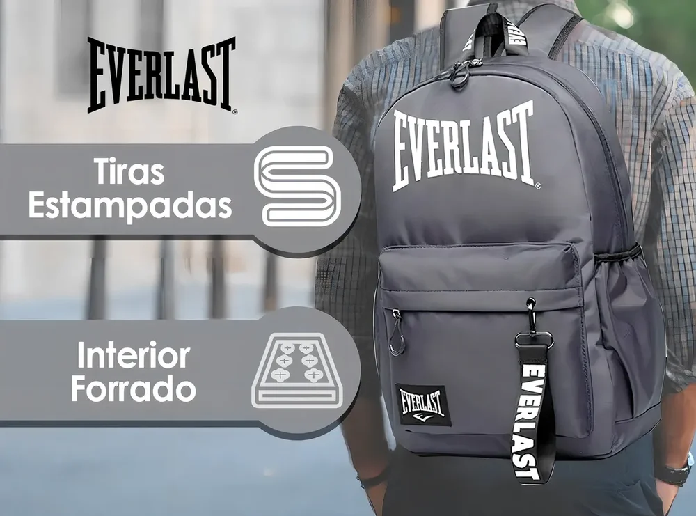 Mochilas Urbana Para Secundario Universidad Adolescentes Color Gris Diseño de la tela Liso - Stock disponible - Equipajes y Bolsos