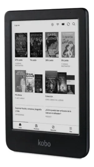 Kobo Clara Bw E-reader Negro 16gb Pantalla 6'' Hd Tactil Negro - Stock disponible - Electrónica