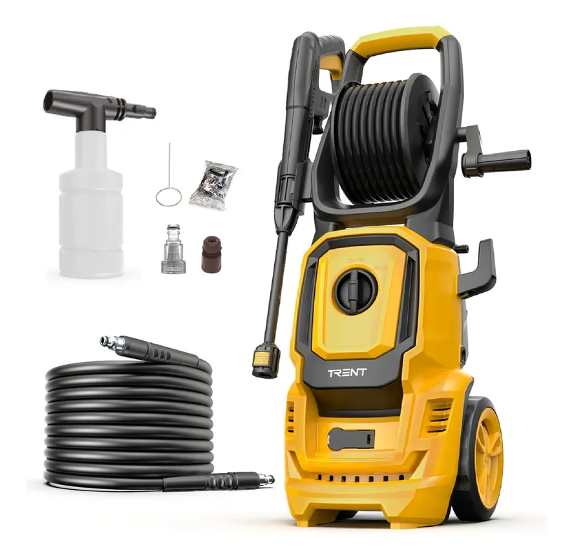 Agua Hidrolavadora Electrica Trent 2000w Alta Presion 2175 Psi Amarillo y Negro HLT407-2000-AC220V - Stock disponible - Electrónica