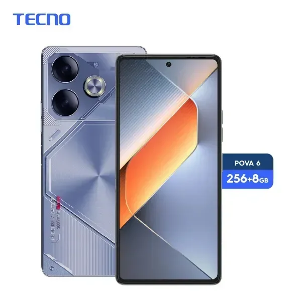 Pantalla Celular Tecno Pova 6 8gb Ram 256gb Rom Interstellar Blue - Stock disponible