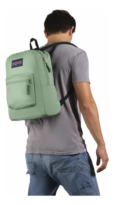 Mochila Jansport Cross Town Urbana 26l Lts Colores Poliéster Color Loden Frost - Stock disponible - Equipajes y Bolsos