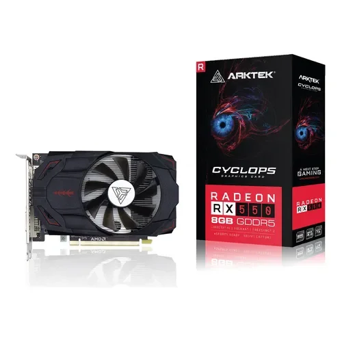 Memoria Tarjeta Gráfica Arktek Radeon RX 550 8GB GDDR5 128bit VRAM Eficiente AMD - Stock disponible - Electrónica
