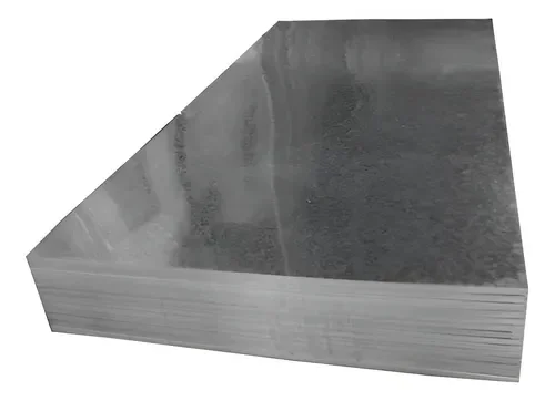 Chapa Galvanizada Lisa Siderar C25 0.5mm 1.22x2.44m Acero Sae 1010 - Stock disponible - Construcción