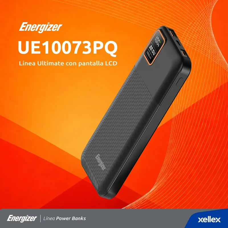 Power Bank Energizer Ultimate Cargador Portatil Powerbank 10000mah Carga Rapida 22.5W Color Negro - Stock disponible - Electrónica