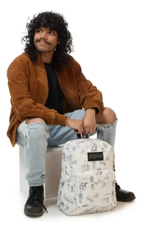 Mochila Jansport Superbreak 26 Litros Urbana 100% Poliéster Color Cactus Jansport Diseño De La Tela Estampado - Stock disponible - Equipajes y Bolsos