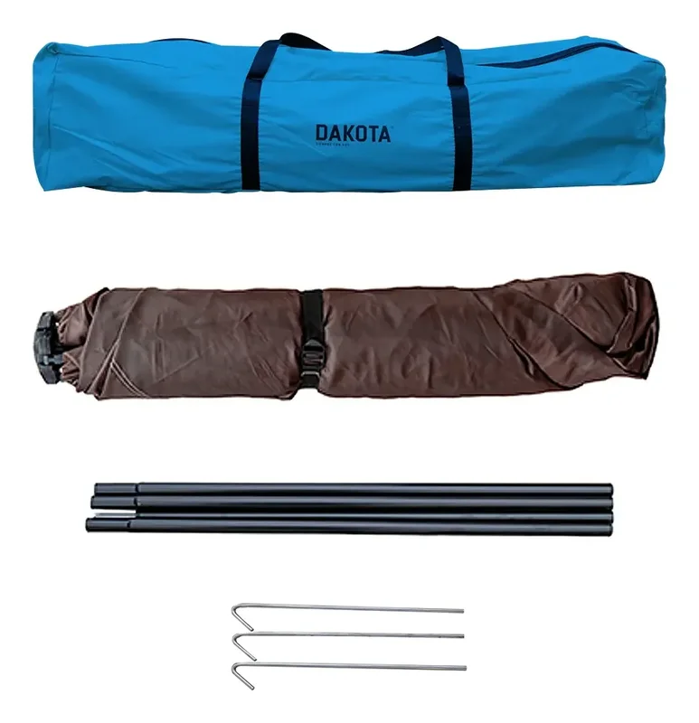 Carpa Autoarmable Para 6 Personas Dakota Automática 240x240x154cm Color Azul - Stock disponible - Deportes y Entretenimiento