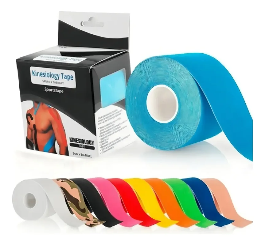 Cinta De Kinesiología, Cinta Muscular Adhesiva, Color Negro - Stock disponible - Salud y Belleza