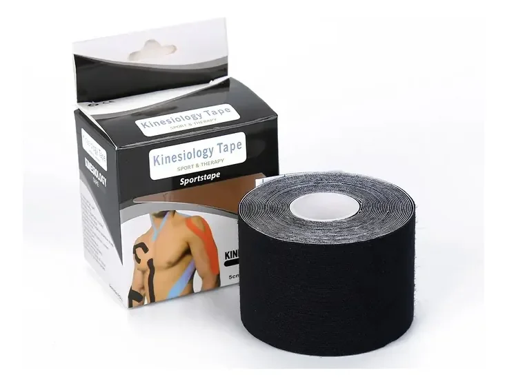 Cinta De Kinesiología, Cinta Muscular Adhesiva, Color Negro - Stock disponible - Salud y Belleza