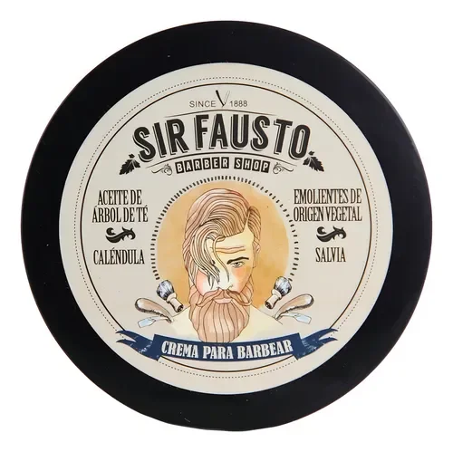 Sir Fausto Barber Shop Crema Para Afeitar Mentolado X 200 Gr Fragancia Natural - Stock disponible - Productos para Mascotas