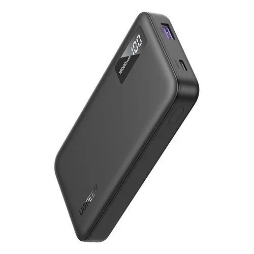 Power Bank Cargador Portatil UGREEN 10000mAh Bateria 20w Externa Alta Capacidad con USB Carga Rapida y USB C para Celular Color Negro dual para Viajes Carga Multiple Segura Display LED - PB311 25742 - Stock disponible - Electrónica