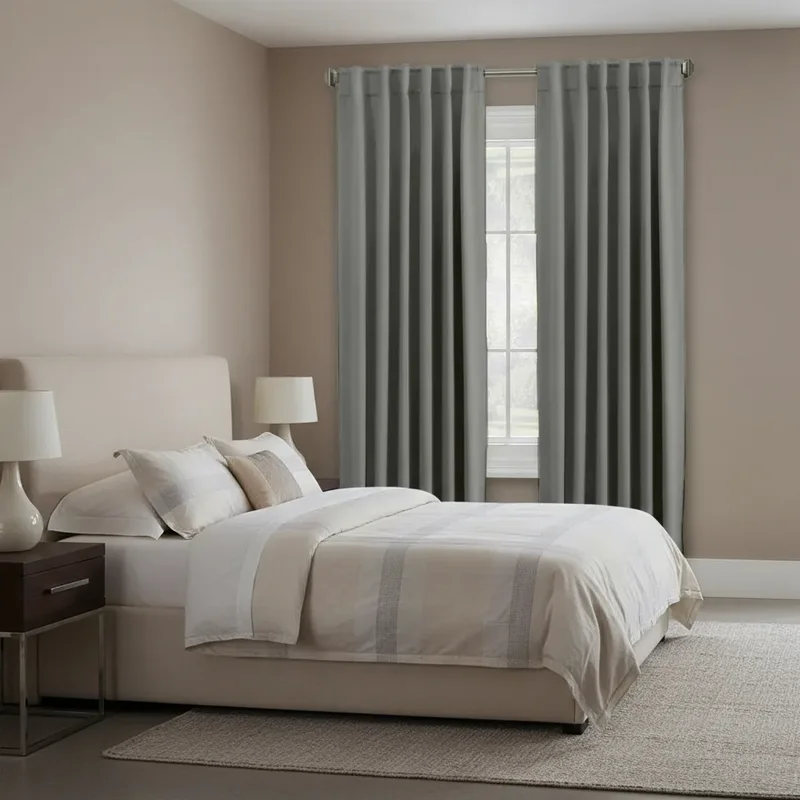 Cortina Blackout Textil 2 Paños 1,40 X 2,20 Presilla Oculta - Stock disponible - Electrónica