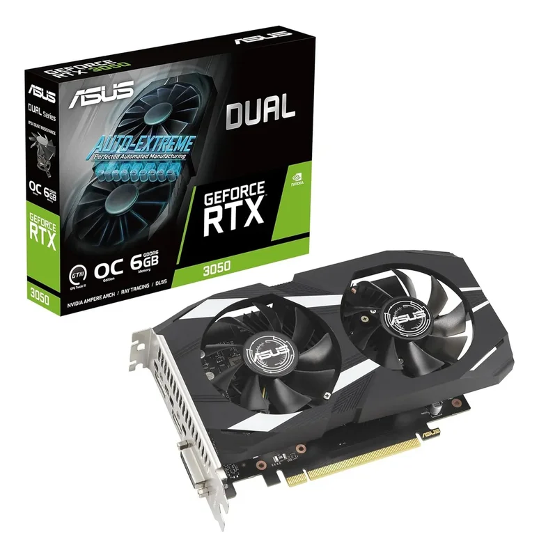 Memoria Tarjeta Gráfica Dual Nvidia Geforce Asus Rtx 3050 6gb Oc Pcie 4.0 - Stock disponible - Electrónica