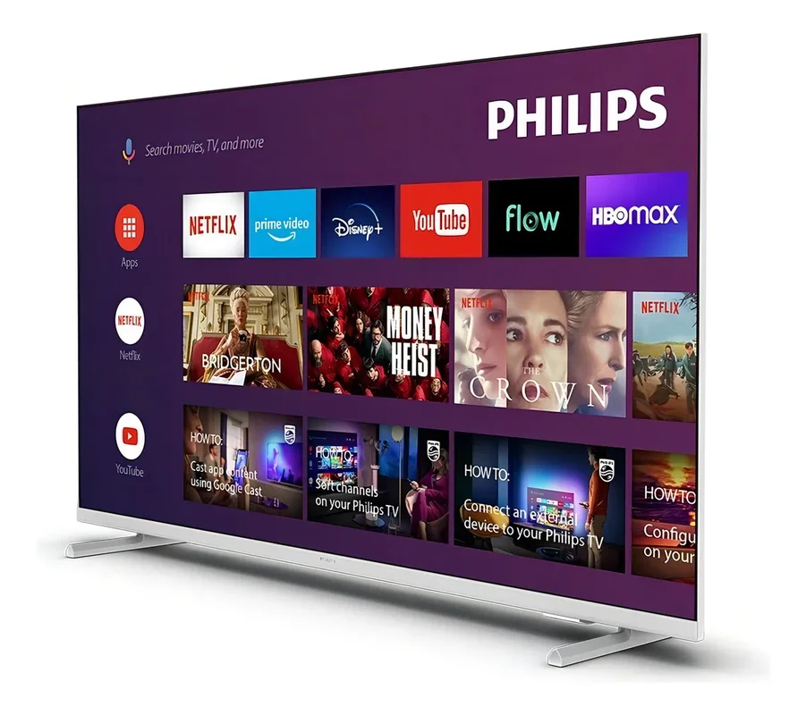 TV Android Philips Fhd 43" Blanco 43pfd6927 77 - Stock disponible - Electrónica
