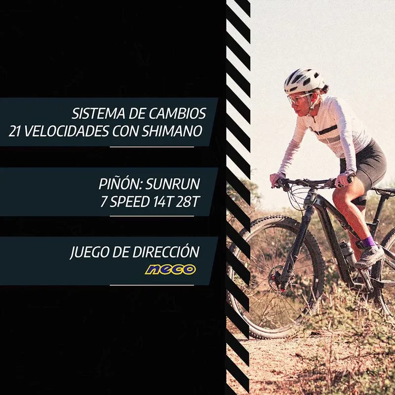 Bicicleta Mtb Overtech R29 Q5 21v Freno A Disco Shimano 12x - Stock disponible