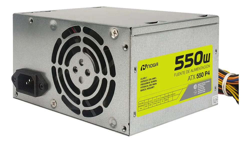 Fuente de alimentación para PC Noga ATX-550 P4 550W plata - Stock disponible - Productos para Mascotas