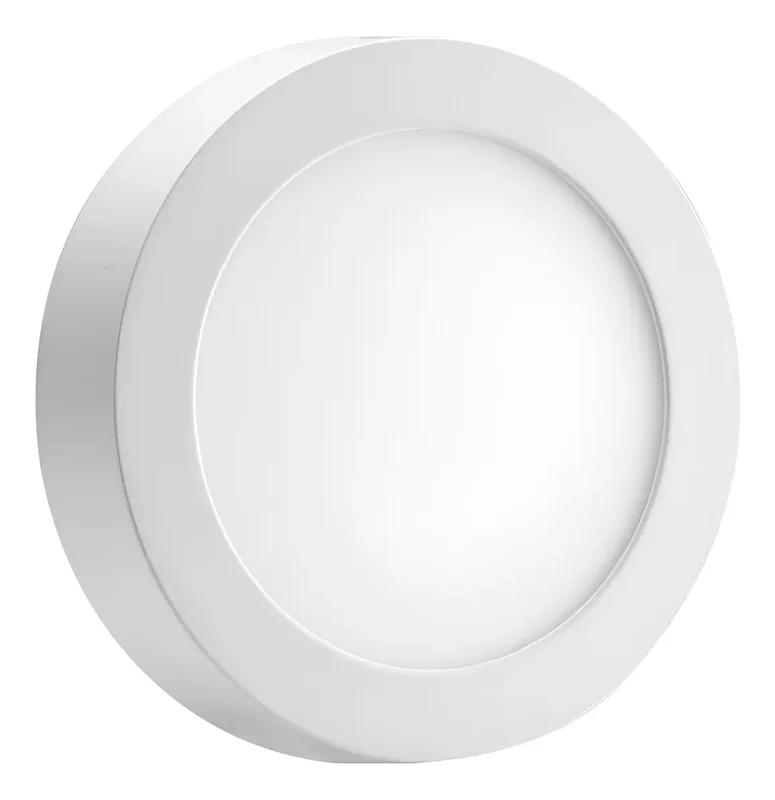 Panel Plafon Led 6w Aplique Sobreponer Luz Techo Redondo - Stock disponible