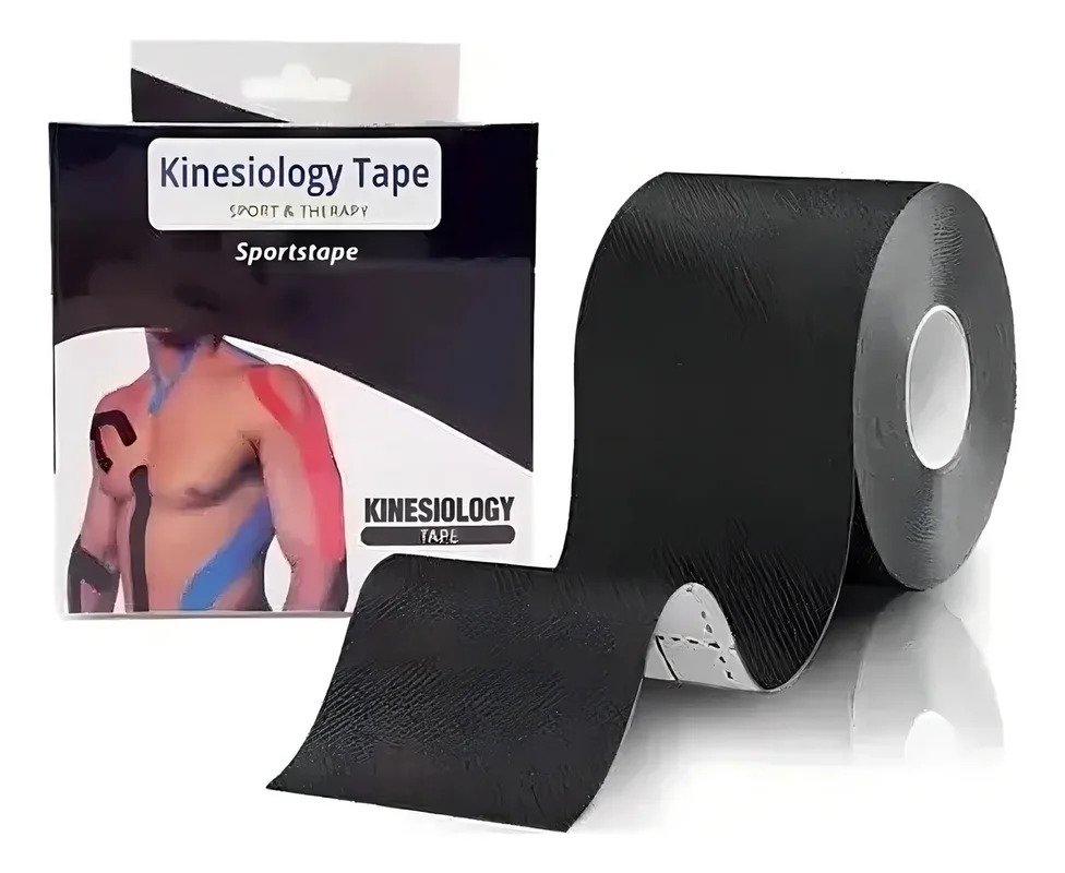 Cinta De Kinesiología, Cinta Muscular Adhesiva, Color Negro - Stock disponible - Salud y Belleza