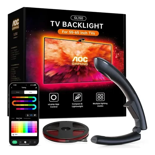 Luz Led Aoc Gl150 Para Tv 5565 Rgb Control App - Stock disponible