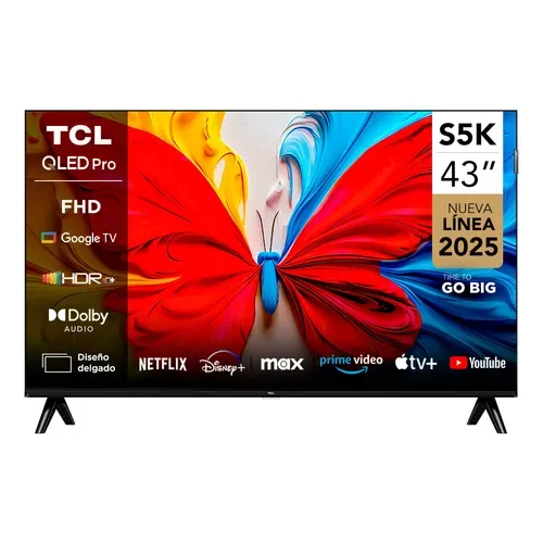 Google Smart TV 43 TCL Full HD QLED 43S5K - Stock disponible