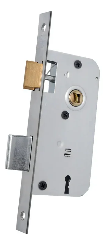 Cerradura Manual Kallay 503 Níquel Frente Recto Puerta Interior - Stock disponible - Casa y Jardín