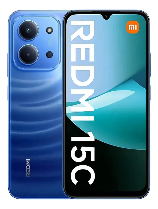 Redmi Xiaomi 15c 128 GB con 50 megapíxeles E 6000 mAh, azul - Stock disponible - Telecomunicaciónes