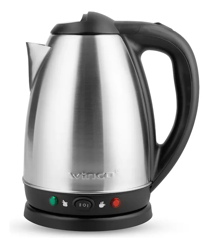 Pava Eléctrica Winco Con Corte Para Mate W1702 Acero Inoxidable 1.8L - Stock disponible - Productos para Mascotas