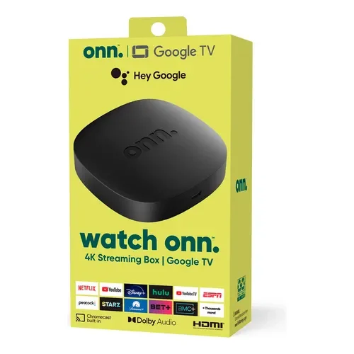 Smart Tv Onn UHD Streaming Device 2° Gen 4k Color Negro - Stock disponible