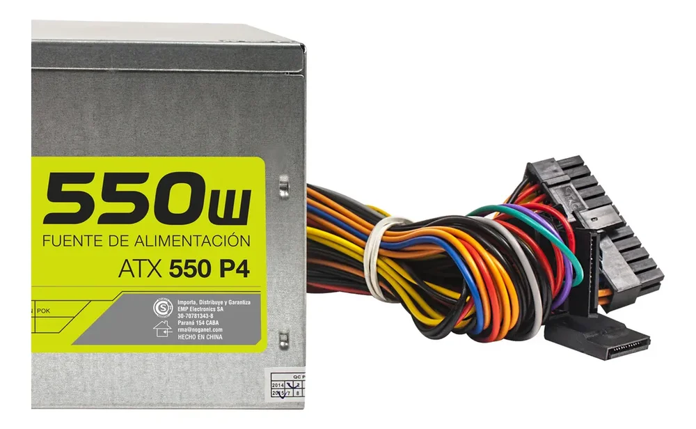 Fuente de alimentación para PC Noga ATX-550 P4 550W plata - Stock disponible - Productos para Mascotas