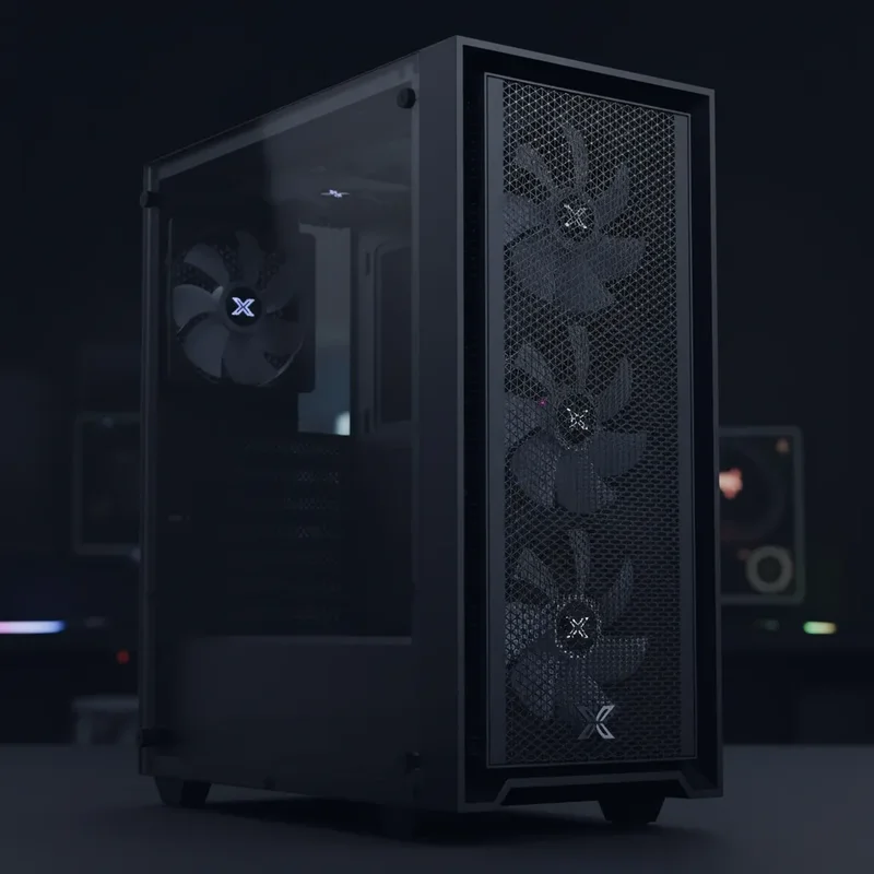 Gabinete Gamer Xigmatek Pucara X ATX Negro 6 Ventiladores USB Vidrio - Stock disponible - Electrodomésticos